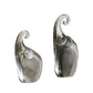 Glass Elephant Set Of 2