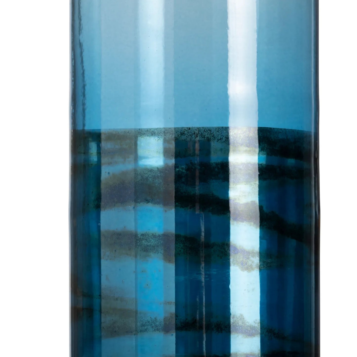 Cobalt Glass Bottle Set Of 2