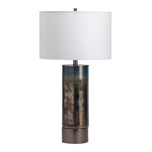 Barlos Iridescent Cylinder Table Lamp