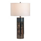 Barlos Iridescent Cylinder Table Lamp