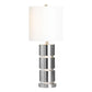 Casey Silver Table Lamp With Nightlight