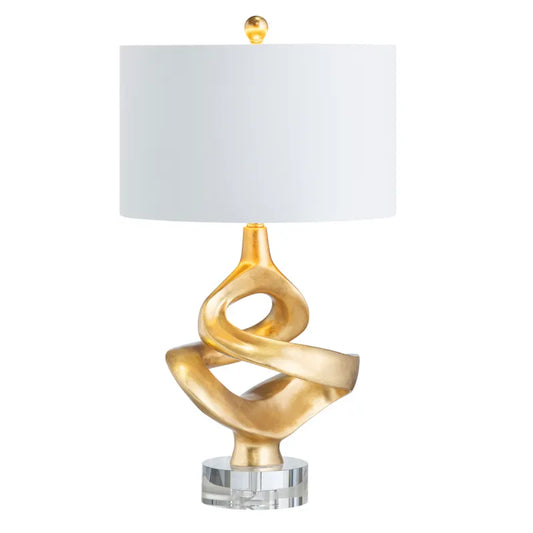 Curren Sculptural Gold Table Lamp