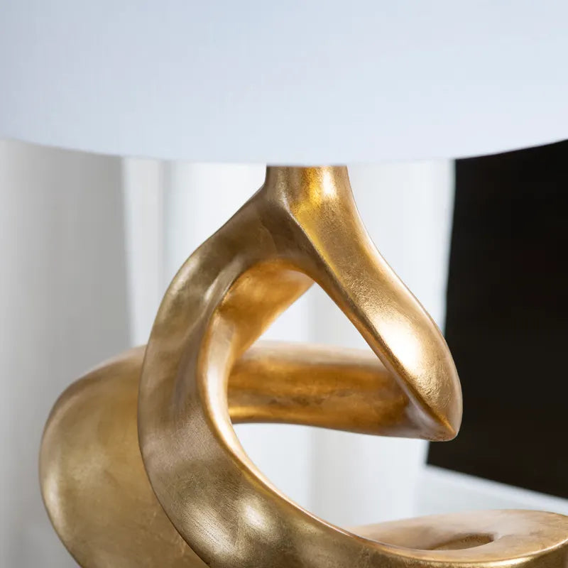 Curren Sculptural Gold Table Lamp