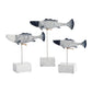 Antique Fish Statues Set Of 3