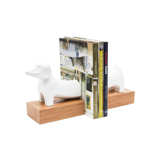 Resin Dog Bookends, Set Of 2