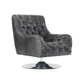 Finn Leather Swivel Chair