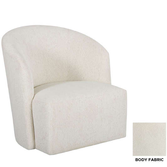 Bastion Swivel Chair, Ivory