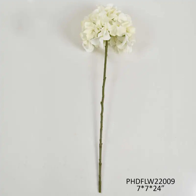 Hydrangea Stem - White