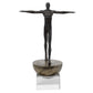 Man Finding Balance Sculpture