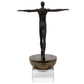 Man Finding Balance Sculpture