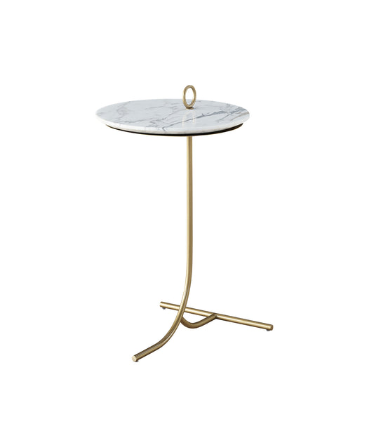 Tranquility Accent Table - Carrara Stone