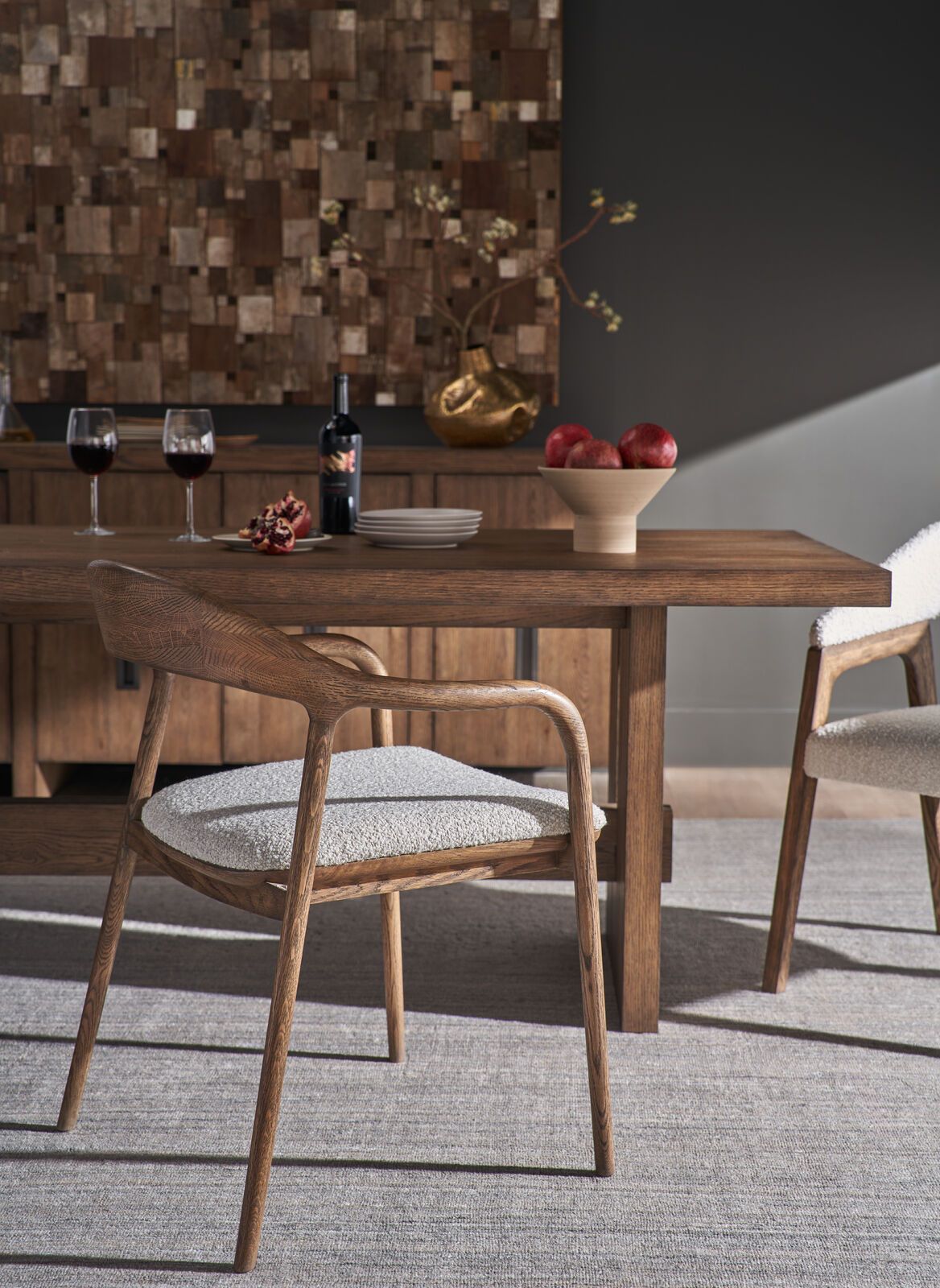 Echo Arm Chair, Medium Brown