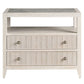 Carmen Two-Drawer Nightstand, White Oak