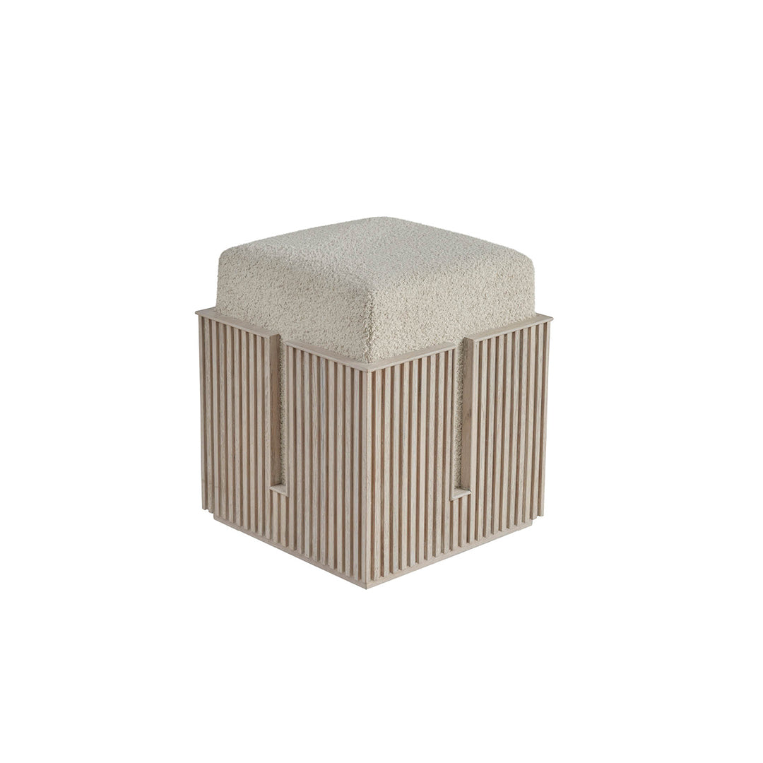 Carmen Bunching Stool, White Oak