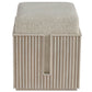 Carmen Bunching Stool, White Oak