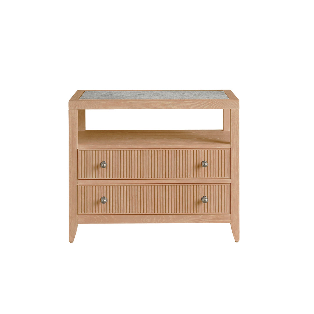 Carmen Two-Drawer Nightstand, Skylark