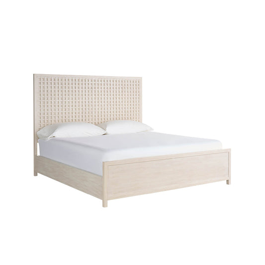 River Rock Panel Bed, White Oak