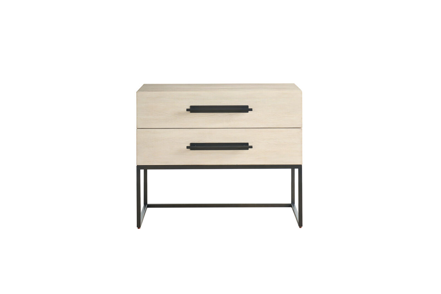 River Rock Metal Base Nightstand