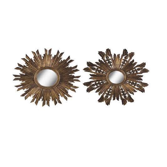 Vintage Gold Sunburst Mirror