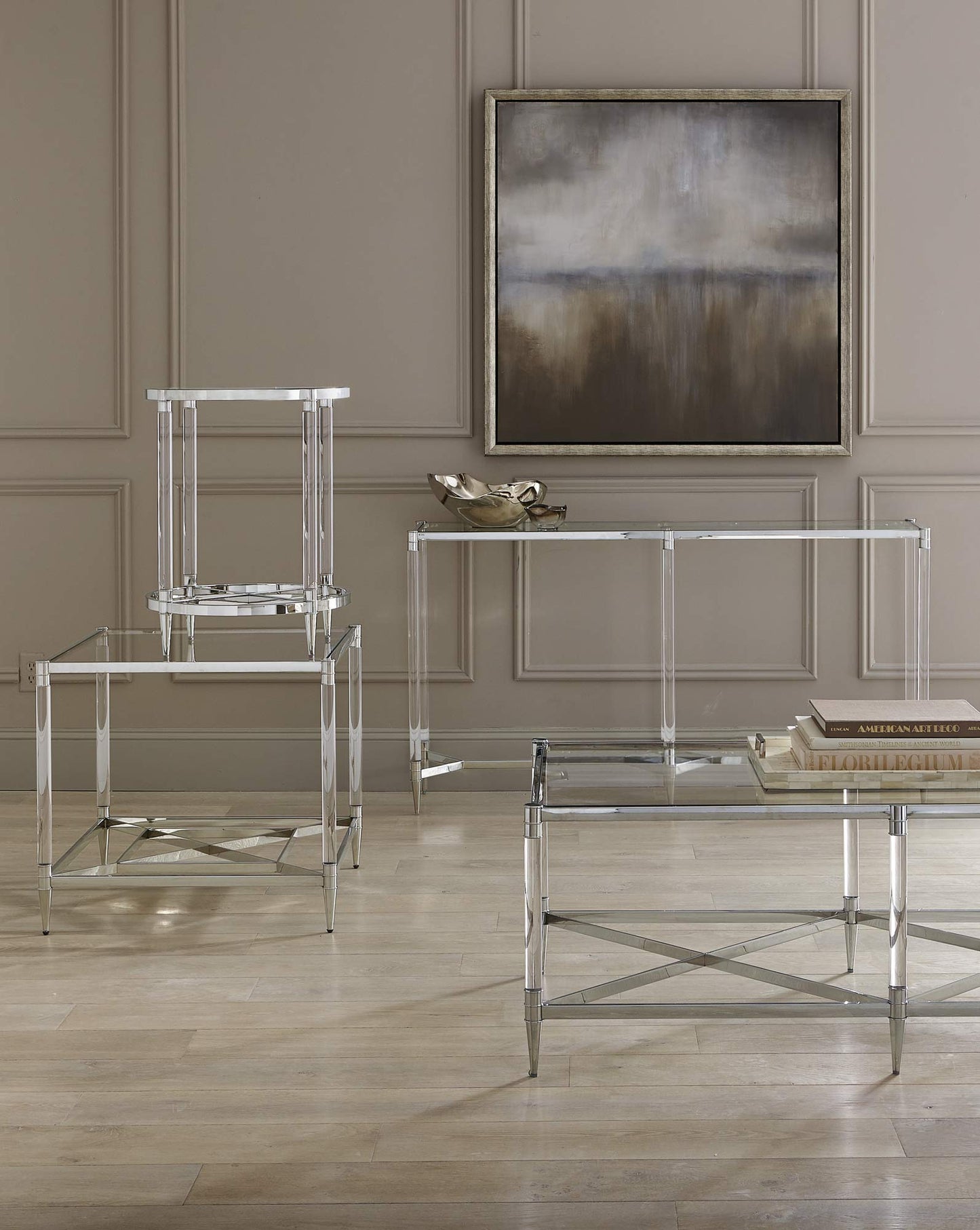 Celine Metal Rectangular Cocktail Table