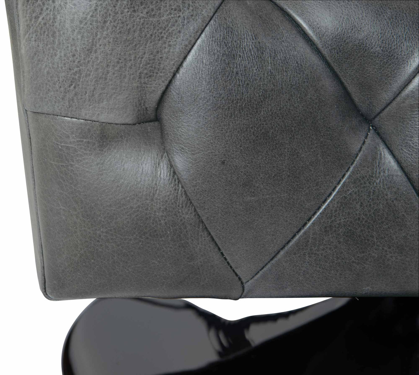 Finn Leather Swivel Chair