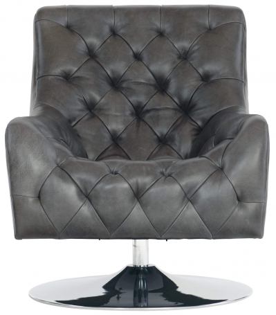 Finn Leather Swivel Chair