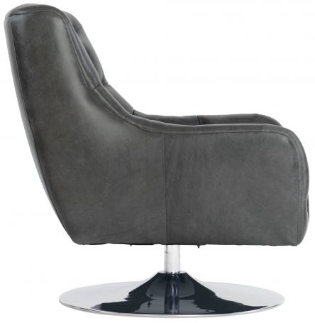 Finn Leather Swivel Chair
