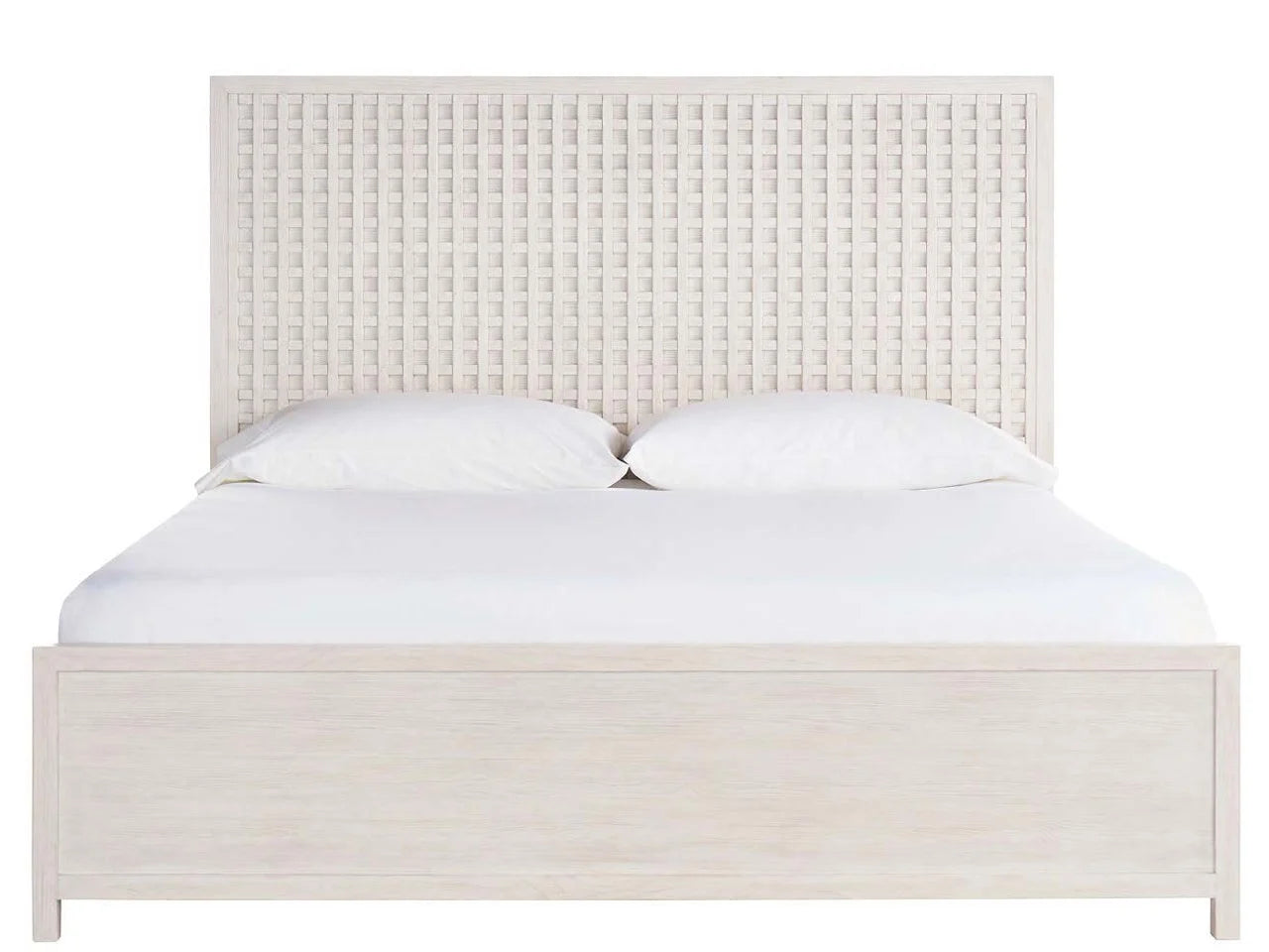 River Rock Panel Bed, White Oak