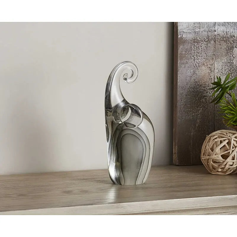 Glass Elephant Set Of 2