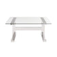 Aria End Table with Square Glass Top
