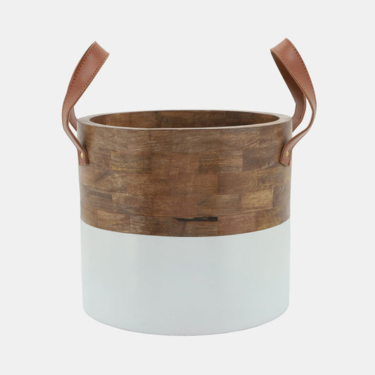 Ciboure Bucket with Leather Handles