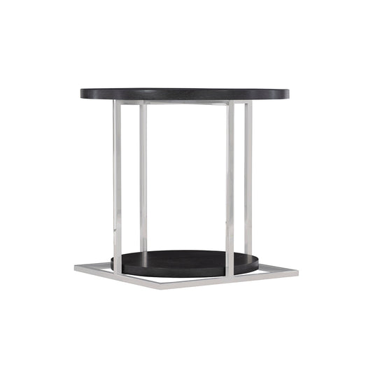 Silhouette Round Side Table Onyx Finish