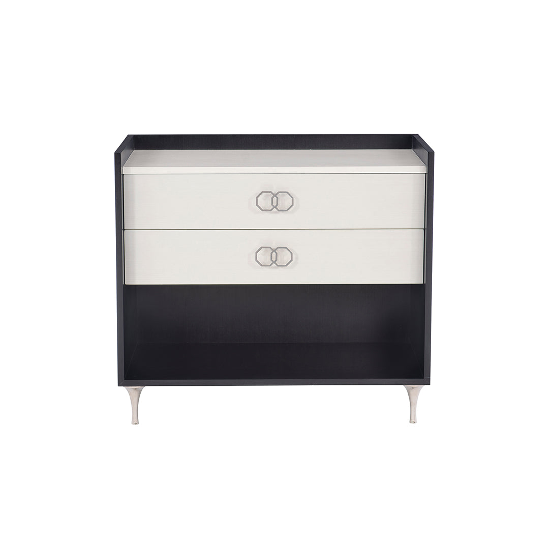 Silhouette Nightstand with 2 Drawers