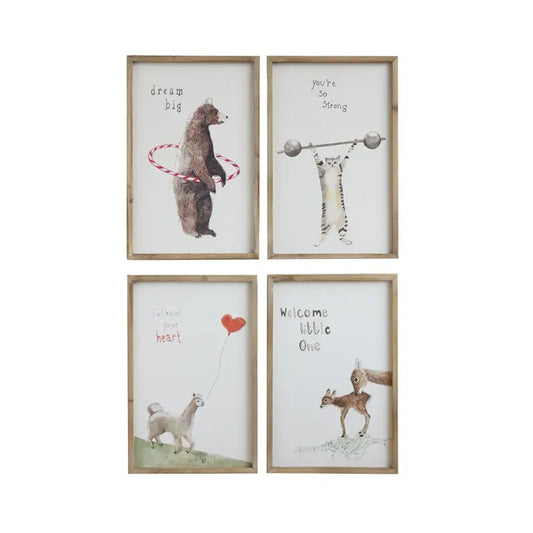 Laura Wood Framed Wall Decor with Saying (4 Styles)