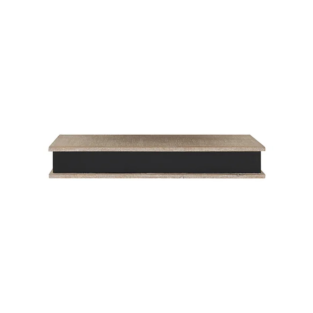 Medium Wood Wall Shelf with Chalkboard Front (Hangs or sits)