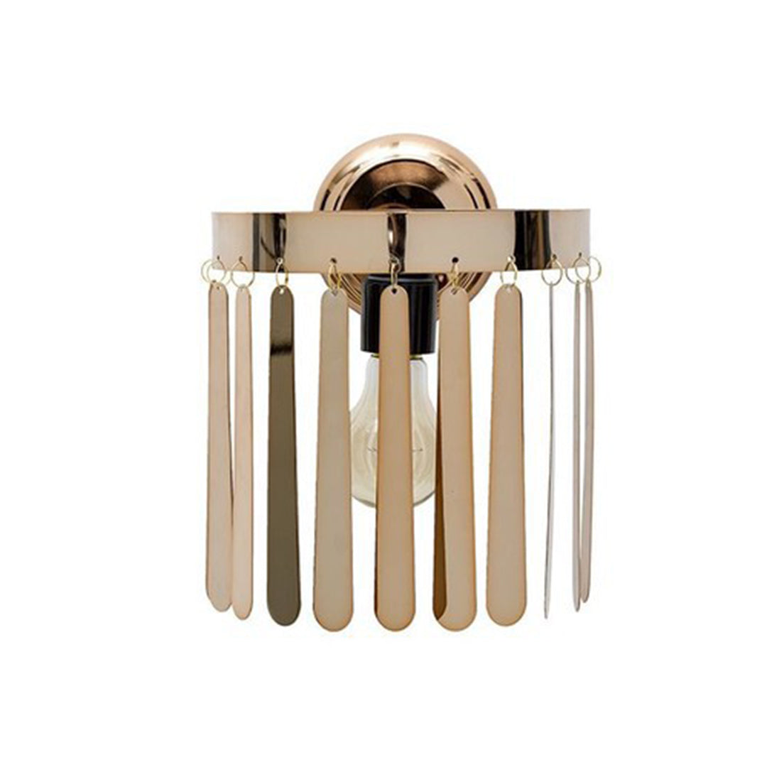 Metal Wall Sconce, Copper Finish