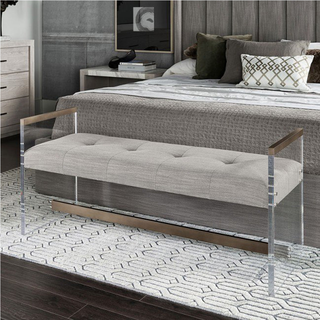Modern Siltstone Bed End Bench