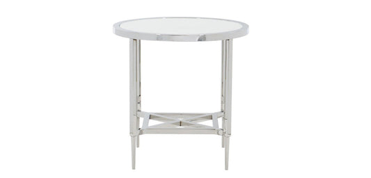 Portola Metal Round End Table