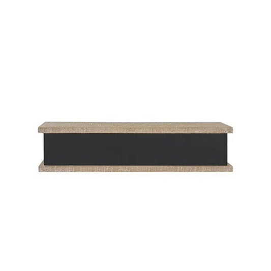 Small Wood Wall Shelf with Chalkboard Front