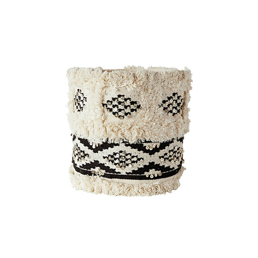Wool & Cotton Moroccan Wedding Quilt Fabric Basket
